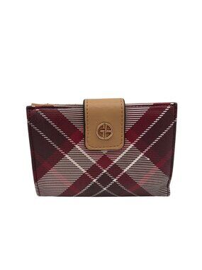 Giani Bernini Plaid Leather Wallet